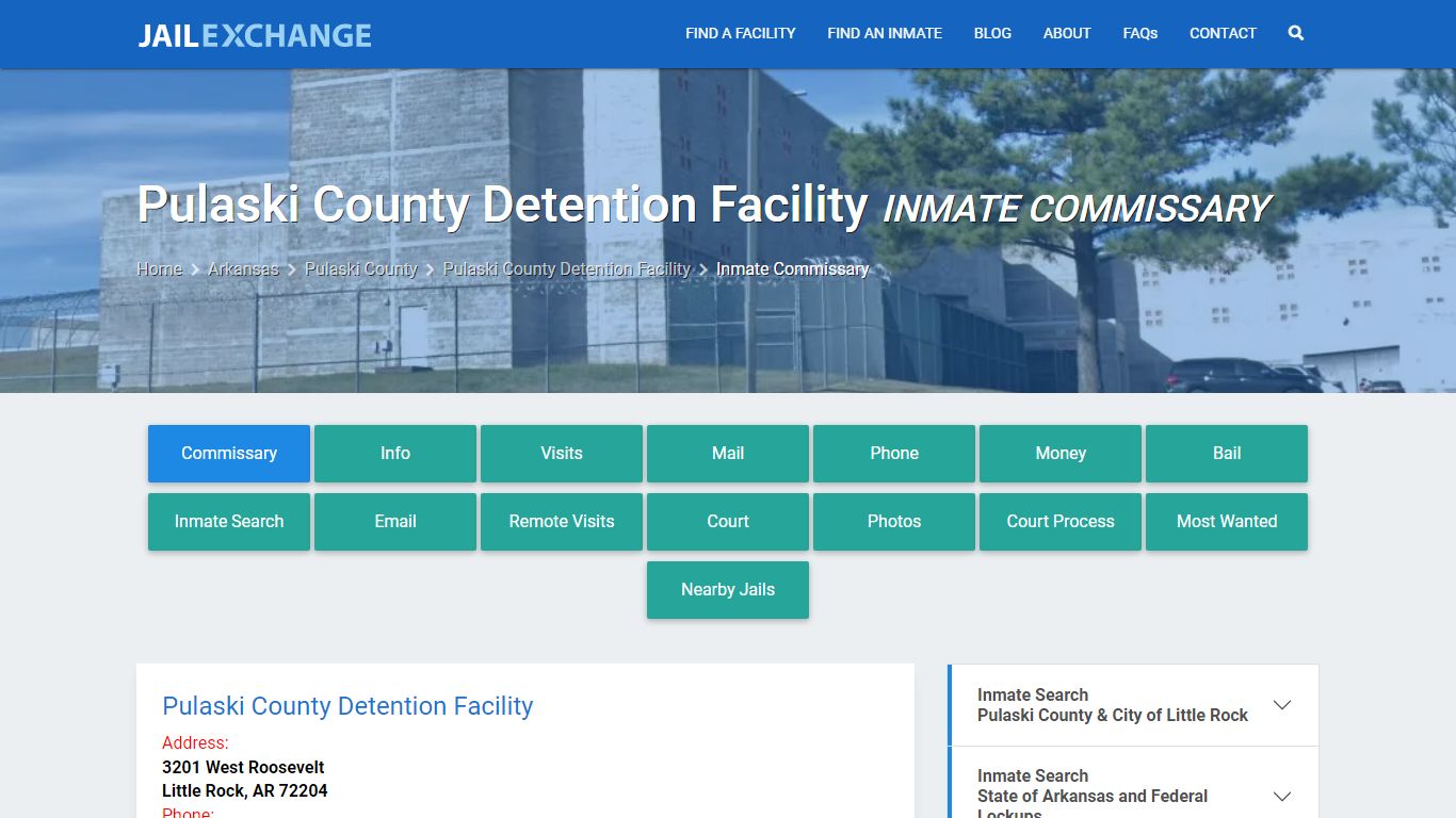 Pulaski County Detention Facility Inmate Commissary - Jail Exchange